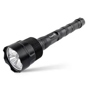 TrustFire TR-3T6 LED Flashlight, Super Bright 3800 Lumens, Waterproof 5 Light Modes, Large Everyday carry Flashlight with 2X or 3X Rechargeable Batteries (Batteries Not Included)