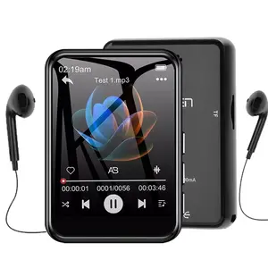 128G MP3 Player Bluetooth 5.4 HiFi MP3 Music Player Built-in Speaker 2.4inch Touch Screen MP4 Player with E-book/Video Recording Audio Black