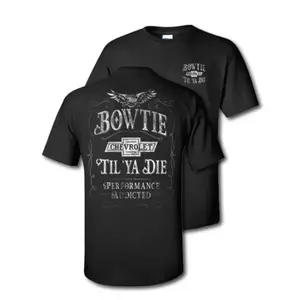 Bowtie Chevrolet T-Shirt, Till Ya D Vintage Distressed Graphic, Performance Addicted Muscle Car Tee, Bold Auto Enthusiast Apparel for Chevy Lovers & Classic Car Fans