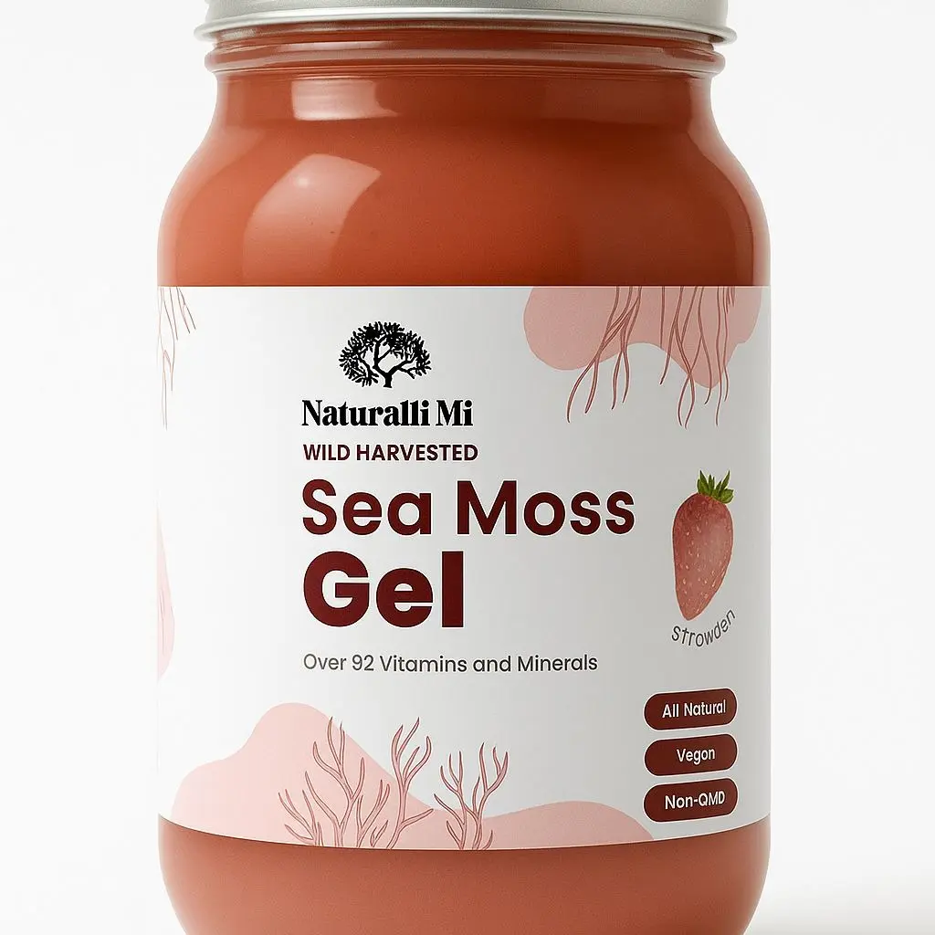 Fruit Infused Sea Moss Gel 16oz – Organic Superfood for Gut Health, Immunity & Energy Boost | Vegan & Natural