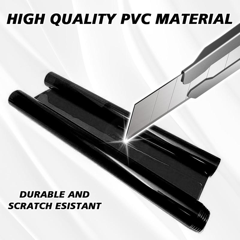 1 X 5ft Car Light Tint Film, with Squeegee & Cutter Cuttable&Stretchability Car Headlight Taillight Fog Light Vivid Vinyl Wrap Protector,Non-Marking Self-Adhesive Decals Car Decor Red/Black/Blue