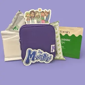 The Monthlies Emergency Kit for Teens and Women | Discreet Compact Body Care Kit with Period Essentials | Perfect Pouch for Backpacks Lockers Purses and Gym Bags