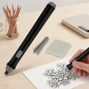Electric Eraser Kit with Replaceable Tips, Portable Precision Eraser for Sketching & Drawing. Professional Tool for Artists, Students, and Designers. Rechargeable, Anti-Smudge, Ideal for Highlights and Corrections