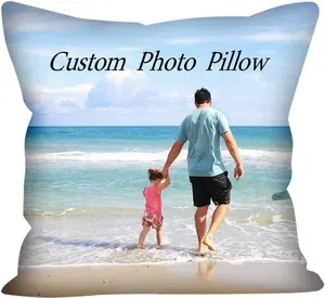 Custom Pillow, Personalized Photo Pillows, 16 x 16 ”(Including Pillow Insertion)Design Throw Pillow with Photo Text, Customize Pet Pillow, Personalized Memorial Gift for Birthday, Christmas