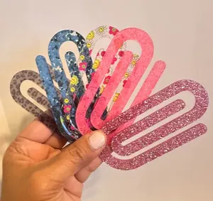 Jumbo Acrylic Paper Clip Teacher Paper Clip, Bookmarker