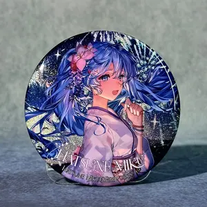 Summer Firework Miku Standee Badge Acrylic Block Elegant Display Set for Vocaloid Fans and Collectors