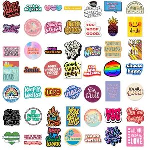 100pcs Motivational Quote Stickers, Inspirational Positive Affirmation Stickers for Women Adults Students Teens, Waterproof Vinyl Decals for Water Bottles Laptop Vision Board Supplies