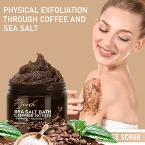 Moisturizing Body Scrub, Mineral Salt Formula, Relaxing Scent, Soothing, Deep Cleaning & Soft Care, Suitable for All Skin Types, 200g
