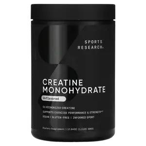 Sports Research Creatine Monohydrate, Unflavored, 1.1 lb (500 g) Sports Research Creatine Monohydrate, Unflavored, 1.1 lb (500 g)