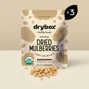 DRIED MULBERRIES - 1.2 OZ - 3 PACKS