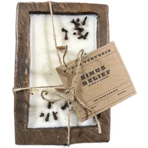 Sinus Relief (Vicks & clove infused) dough bowl candle holiday candle