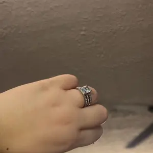 3-Piece Silver Radiant Cut Wedding Ring Set for Women, Square Crystal Zircon Bridal Ring Set, Sparkly Engagement & Promise Rings, Luxury Fashion Jewelry Gift for Her Promiserings promise rings engagement rings marquise engagement ring