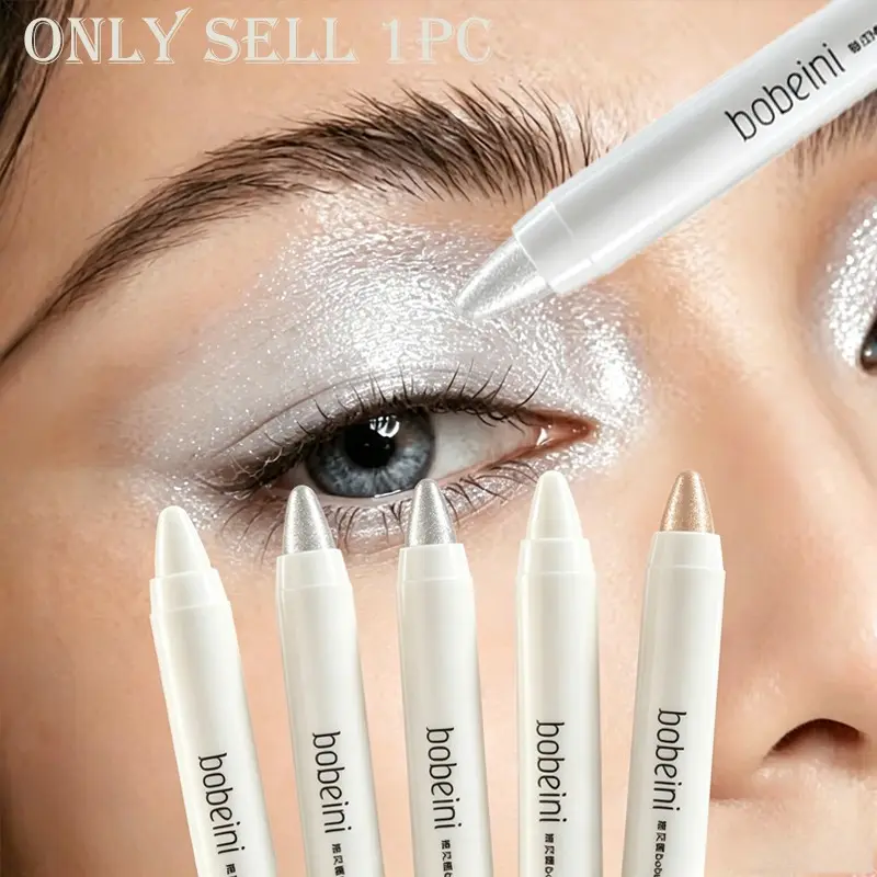 Luminous Makeup Portable Shimmery Highlighter For Travel Minimalist Makeup Fine Glitter Skin-friendly Texture Create Clear Water Light Eye Look Glitter Stick
