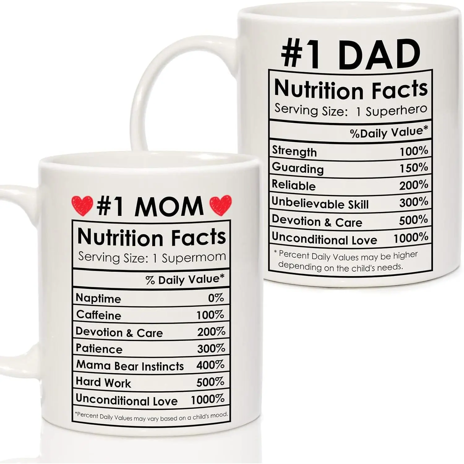Best Mom Dad Gift Set, Mom and Dad Coffee Mugs, Christmas Gifts for Parents Birthday Gifts from daughter Son, Anniversary Present for Parents