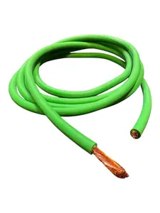 #6 AWG Green Industrial SAE J1127 Welding Cable High-Quality Durability for Heavy-Duty Applications 600V Copper OFE Low-Smoke Halogen-Free EPDM