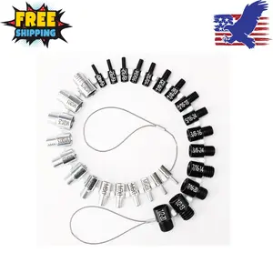 Nut and Bolt Thread Checker, Bolt Size Finder, 28 Male/Female Thread Gauges (15 Inch & 13 Metric)