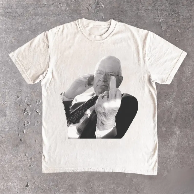 Dr. Donald Condie Middle Finger Courtroom Lawyer Portrait Comfy Tee