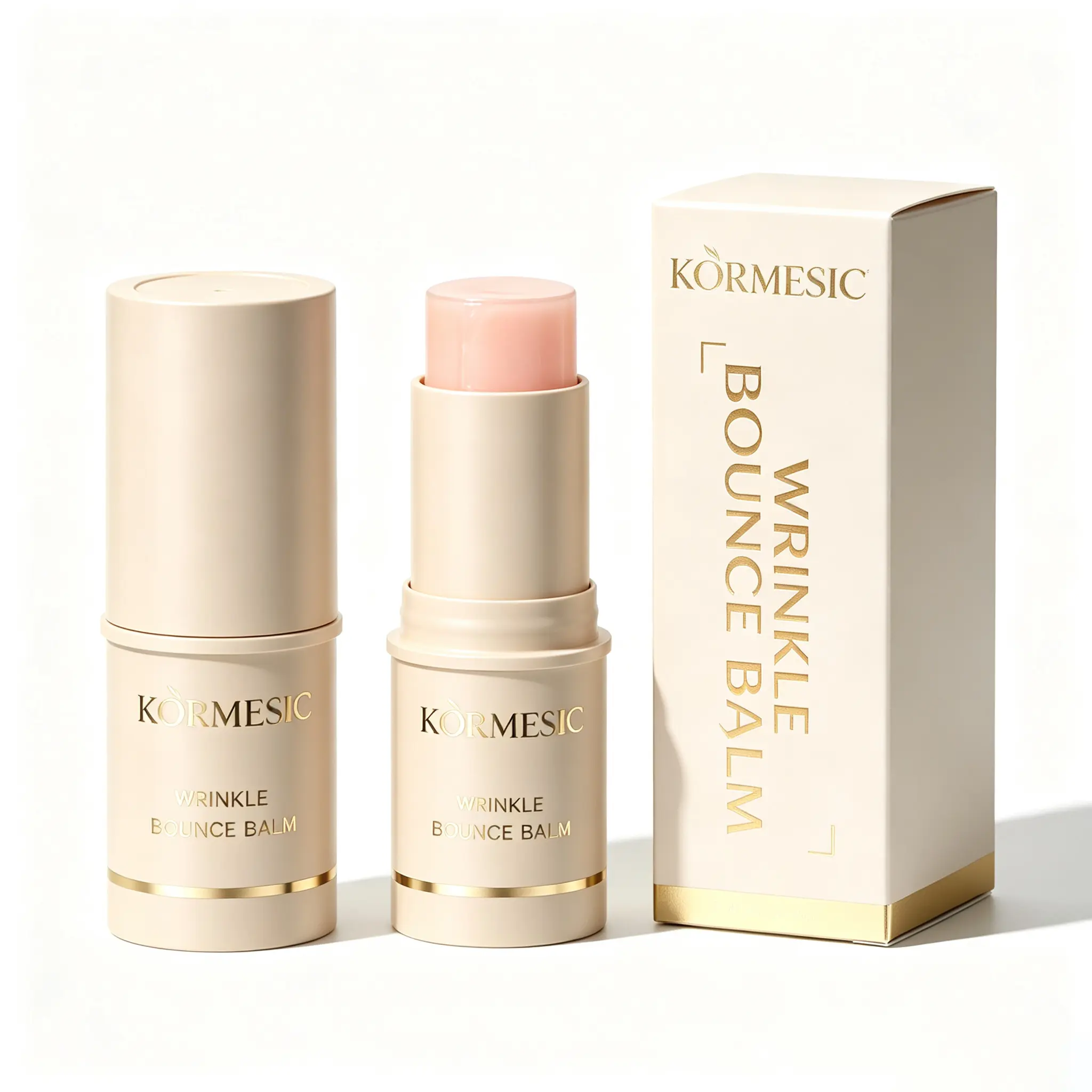 Wrinkle Bounce Firming Facial Stick 7.5g Long Lasting Hydration Reduce Dry Wrinkles Boost Skin Elasticity Lightweight Quick Absorb Compact On-The-Go Nourishing Anti-Aging Skincare Balm