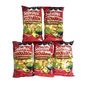 5 - PK Sabritas Chicharron - 100% Pork Cracklings - 30 GRAMS PER BAG - SABRITAS MEXICANAS - PAPITAS MEXICANAS - MEXICAN CHIPS