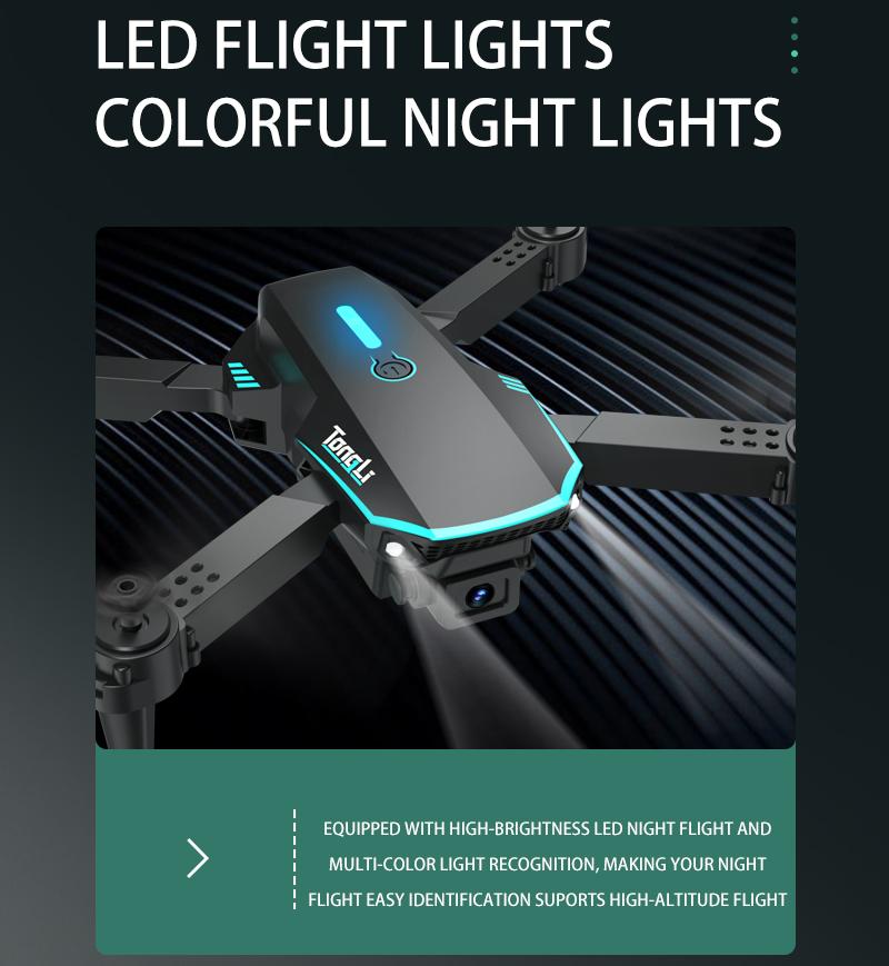 TongLi Kids' electric remote-controlled aircraft, aerial photography drone, four-axis flight vehicle with one-key take-off and stunt roll functions. It is an ideal holiday gift for children aged 6 to 12 for Christmas, Halloween and Thanksgiving.