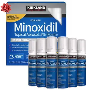 Kirkland Signature Minoxidil Foam for Men – Unscented Hair Regrowth Treatment, Easy & Comfortable Use,  6 Months Supply