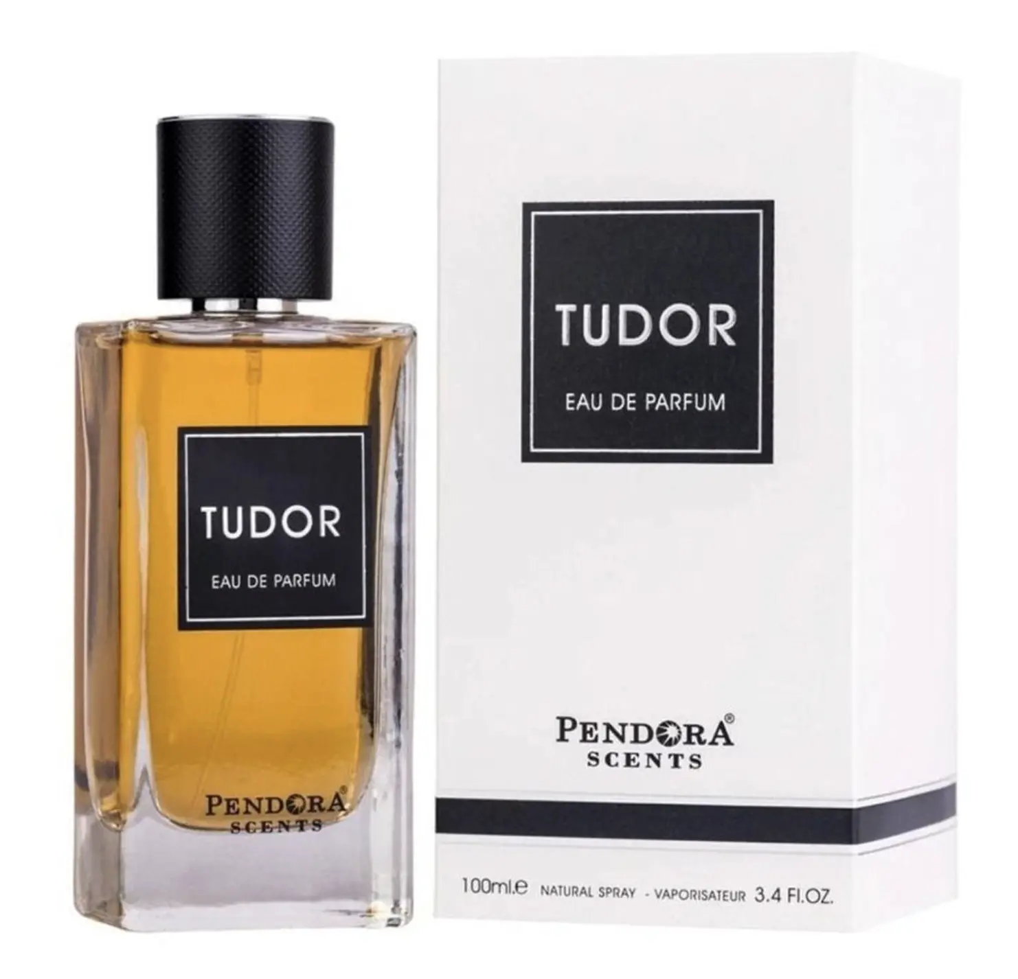 Paris Corner Pendora Tudor Luxury Eau De Parfum - 3.4 fl oz Unisex EDP Spray, Fresh Floral-Citrus & Spiced Rose Scent with Violet Leaf, Romantic Vibe Alluring Notes