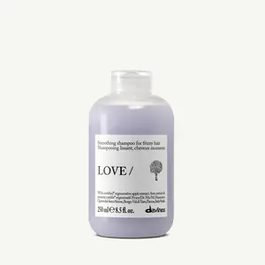 DAVINES Love Smoothing Shampoo 8oz - Soft Creamy Foam for Frizzy Hair - Gentle Cleansing Formula - 250ml
