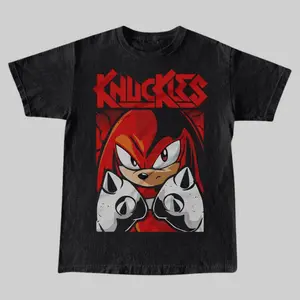 Smash Bash Crash Vintage Graphic Tees Sonic The Hedgehog Tshirt Knuckles Shirts Y2k Unisex Sonic Gift Shirt Top Relaxed Cotton Tee