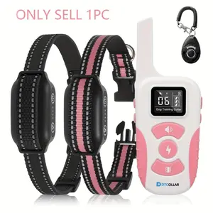Dog Training Collar with Remote for 2 Dogs, 3 Modes Beep Vibration Shock, USB Rechargeable Ipx7 Water Resistant, Medium & Large Dogs
