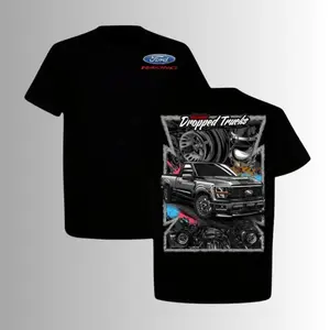 Houston Dropped Trucks Ford F150 T-Shirt, 2 Sides, Ford Racing Graphic Tee
