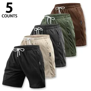 Men's Elastic Waist Stretch Corduroy Shorts - Olive Green, Soft, Breathable, Ideal for Street Style & Casual Daily Use (Olive Men's Shorts), Stretch Men's Shorts