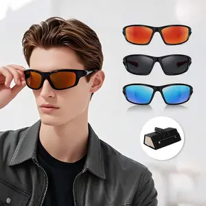 Foldable Travel Sunglasses Organizer Case with 3 Slots, Leather Eyeglass Storage for Multiple Glasses and Accessories with 3 Pairs of Sunglasses