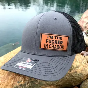 I'm The F*er In Charge Hat Patch Cap - Premium Quality Snapback Hat for Men - Adjustable Mesh Back