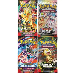 Pokémon energy break - 4 set mix - 36 Booster pack break - Contains 9 of each: Ascended Heroes, Prismatic Evolutions, Chaos Rising & Perfect Order - opened live - Average 4 Packs per Energy