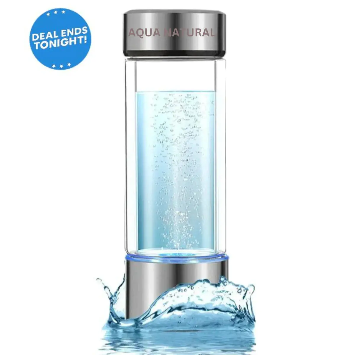 Aqua Health Hydrogen Water Bottle Drinkware Container Tumbler Cup Mug Bottled