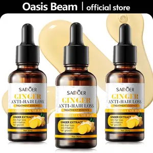【BUY 1 GET 2 FREE】Ginger Hair Treatment Oil, Hair Growth Serum for Hair Loss, Deep Moisturizing Serum for Dry, Damaged & Coarse Hair, Strengthening Silky Hair Essential Oil Growth for All Hair Types