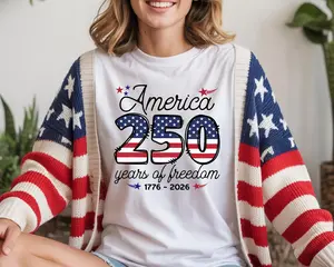 America 250Th Anniversary Shirt: USA 1776 2026 T-Shirt PurpleOrchidClothing