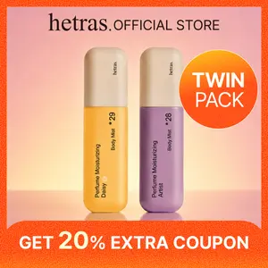 [hetras] Perfume Body Mist 2ea - SIGNATURE Scent Duo  | Daisy & Artist Scent Set | Moisturizing Niacinamide Body Spray |  Body Glow, Smooth Skin | for Texture & Uneven Skin tone | Long-Lasting Skin Scent | Korean Skincare (4.06 fl oz each)
