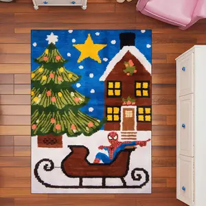 Merry Christmas spider.m.a.n Area Doormat