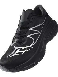 Men's Wide Toe Running Shoes, Breathable Polyester Upper, Eva Sole, Lightweight Comfort, Minimalist Design, Suitable for Long Runs