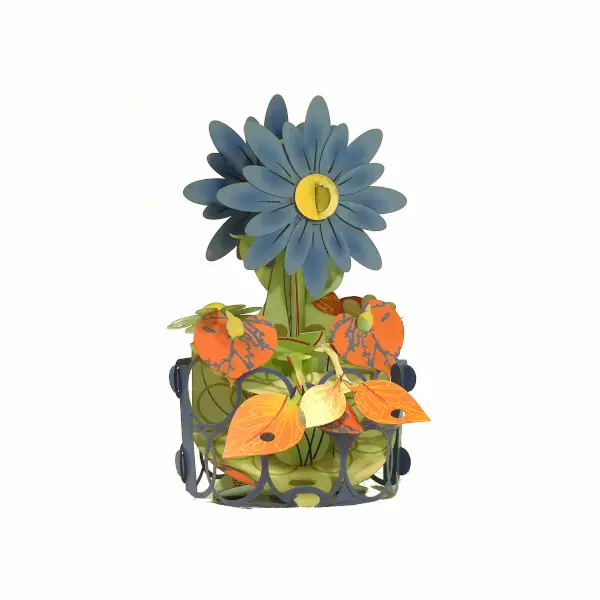 Blue Flower Popup card #24