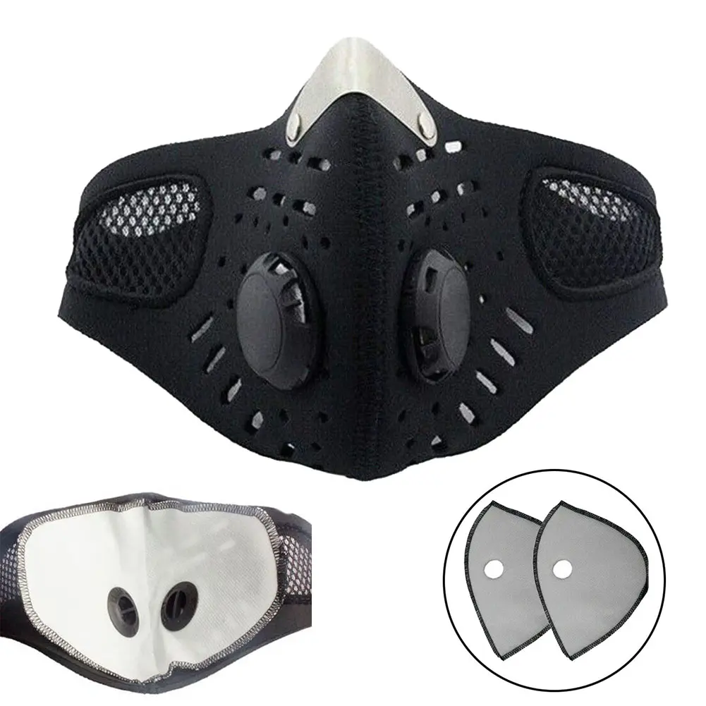 Buy 1 Mask Get 2 Free Filters Lightweight and Breathable Sports Face Mask, Suitable for Outdoor Sports, Cycling, and Simple Work Protection Face Cover