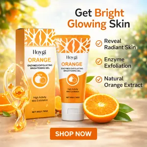 Orange Enzymes Exfoliating Gel 50G Enzyme Dead Skin Remover for Even Skin Texture Deep Cleansing Patches