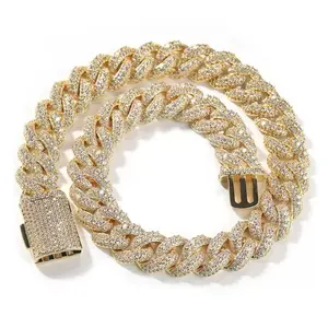 9060 Iced Out Miami Cuban Link Chain - Blinged Out Hip Hop Necklace Complimentary shipping