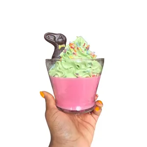 (WICK-LESS) EASTER BUNNY CANDLE (strawberry chocolate)
