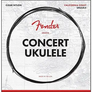Fender 90C California Coast Clear Nylon 4-String Concert Ukulele Strings