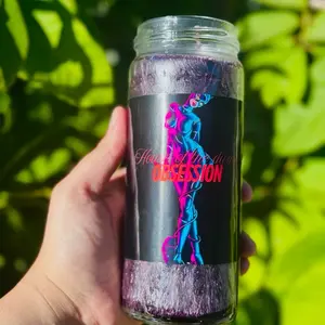 Obsession Manifestation Candle Don't Forget Me - Infused with Herbs Oils for Love Desire & Attraction - Magnetic Magic for Emotional Connection