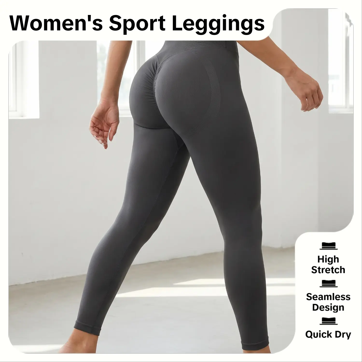 Women's Solid Color workout Leggings, Breathable & Comfortable Yoga Pants For Gym & Workout, Sports Stretchy Leggings, Breathable Fitness Leggings, Skinny Yoga Bottoms, Yoga Activewear bootcut