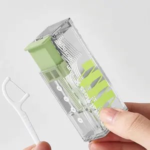 3 boxes of portable household dental floss storage boxes, each containing 10 pieces of dental floss, featuring creative lighting design, premium quality, and automatic carrying, suitable for oral care