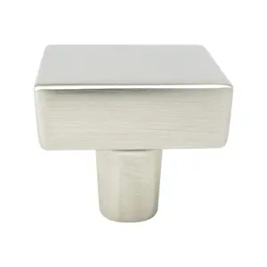 Berenson 2645-1BPN-P Brookridge Square Knob, Brushed Nickel